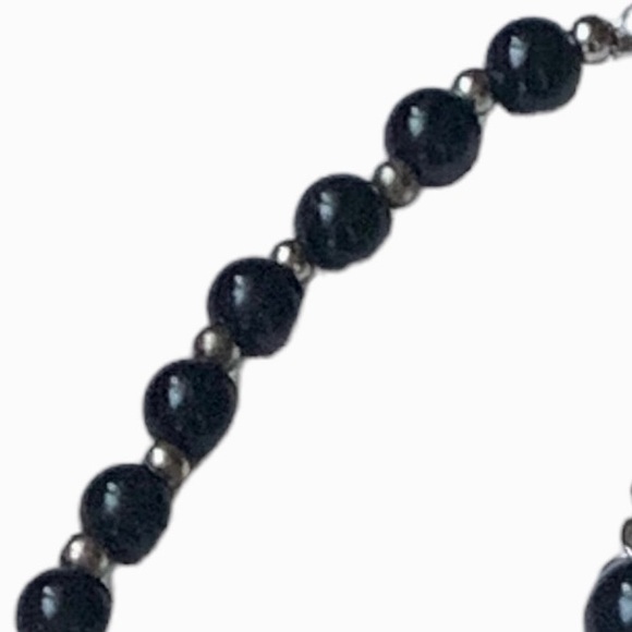 Vintage Black Beaded Necklace Business Career Women’s Jewelry - Picture 6 of 7